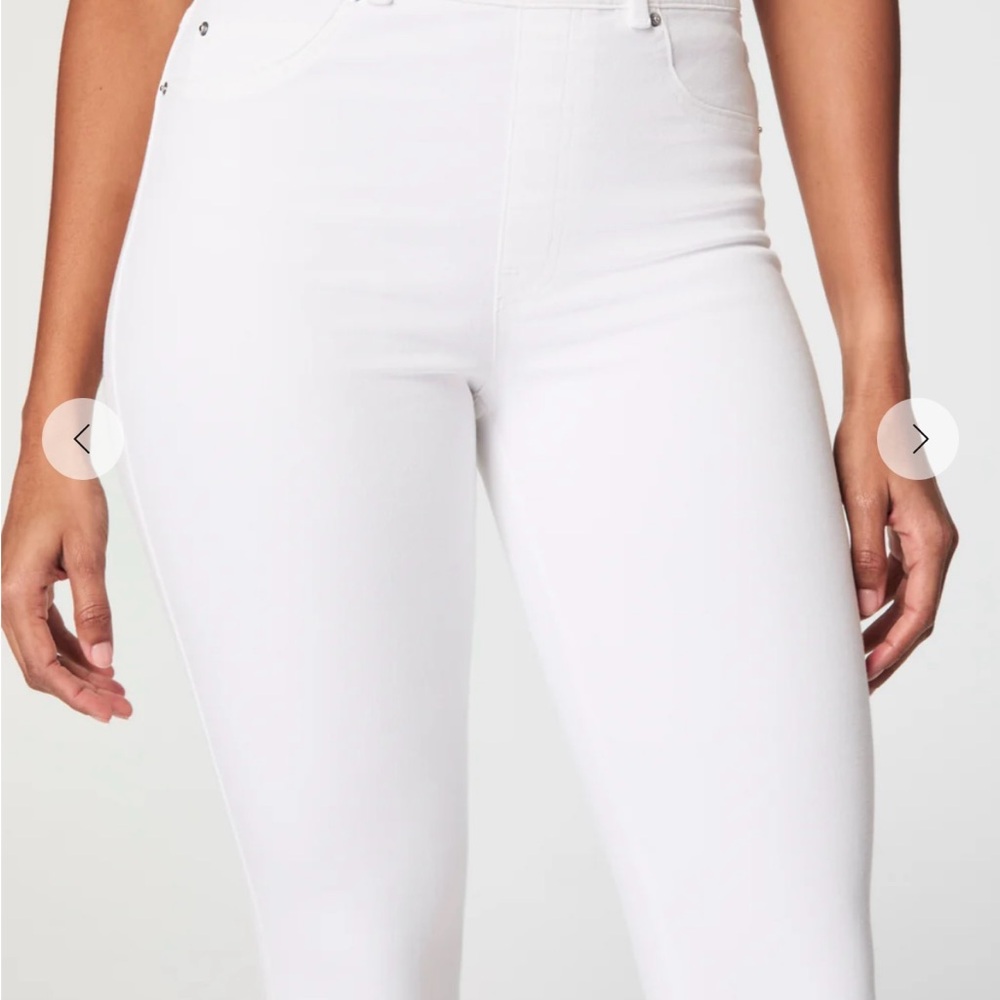 NWT SPANX White Flare Jeans Small - Picture 4 of 7